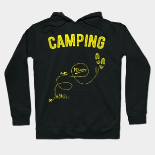 Camping Hiking Plan Map Awesome Hiker Camping Hoodie